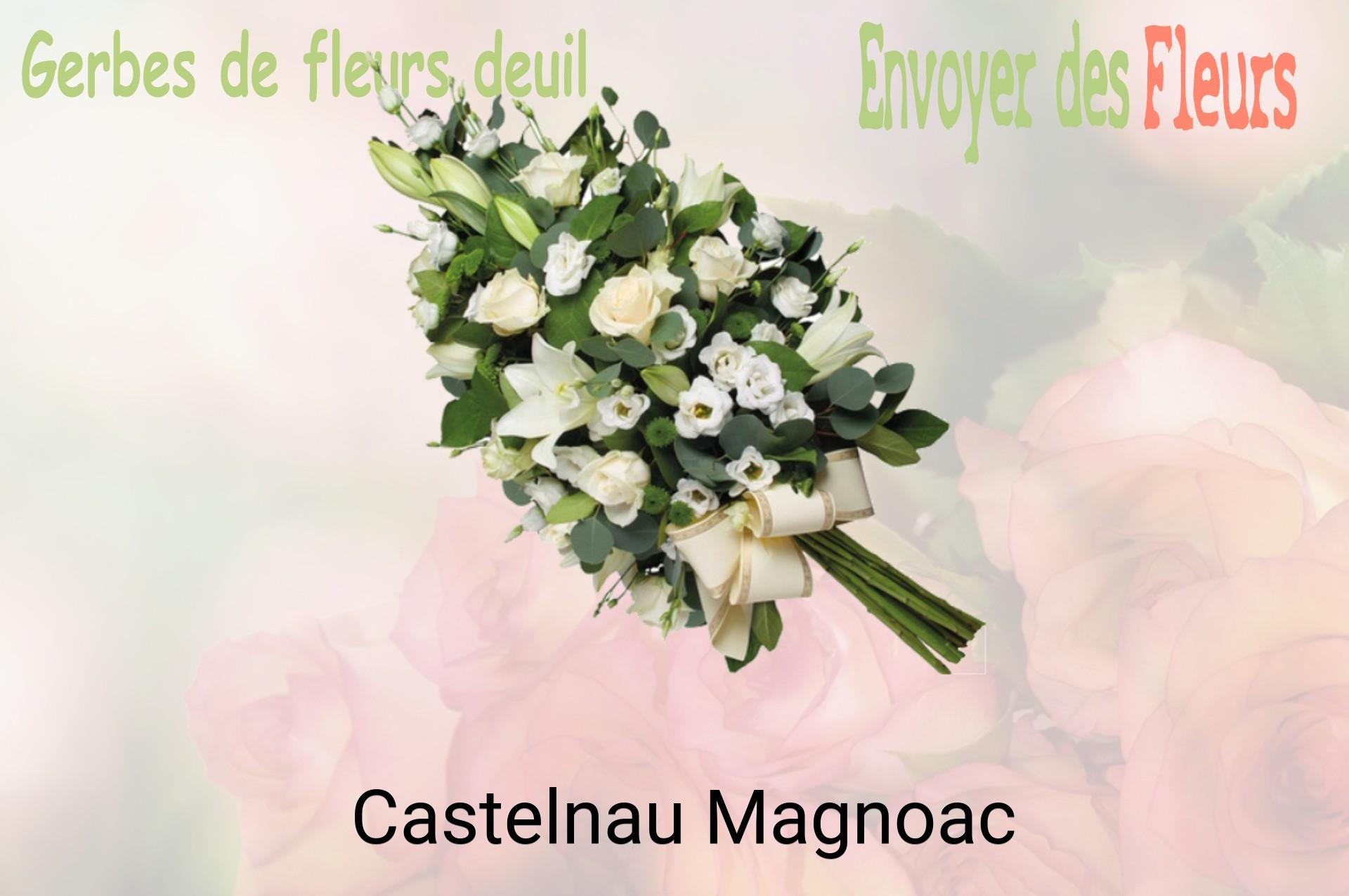 Gerbe de fleurs de deuil livrée à Castelnau-Magnoac